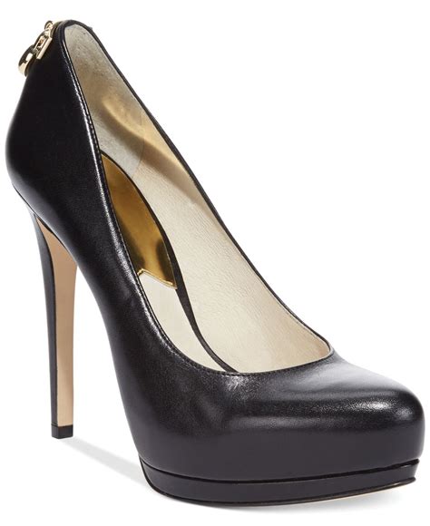 michael kors black stilettos|michael kors black high heels.